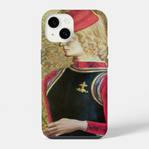 Funda Para iPhone 14 RETRATO DE SAN JORGE, Rojo, Negro, Amarillo Dorado