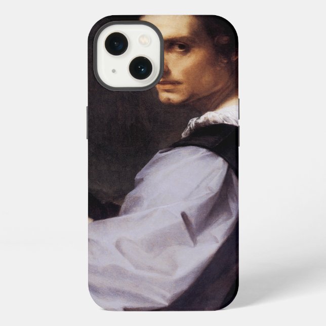 Funda Para iPhone Retrato de un joven (Reverso )
