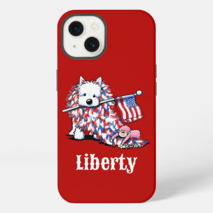 Retrato de Westie Liberty de KiniArt