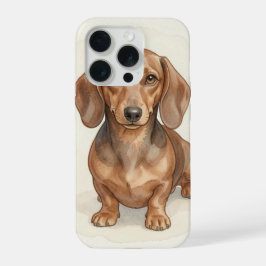 Retrato en Acuarela de Dachshund – Perro Salchicha