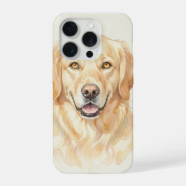 Retrato en Acuarela de Golden Retriever