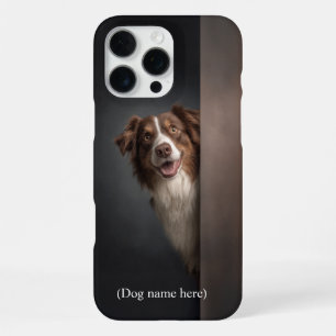 Funda Para iPhone 16 Pro Max Retrato personalizado de Aussie tricolor rojo