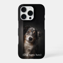 Funda Para iPhone 16 Pro Retrato personalizado de pastor australiano para i