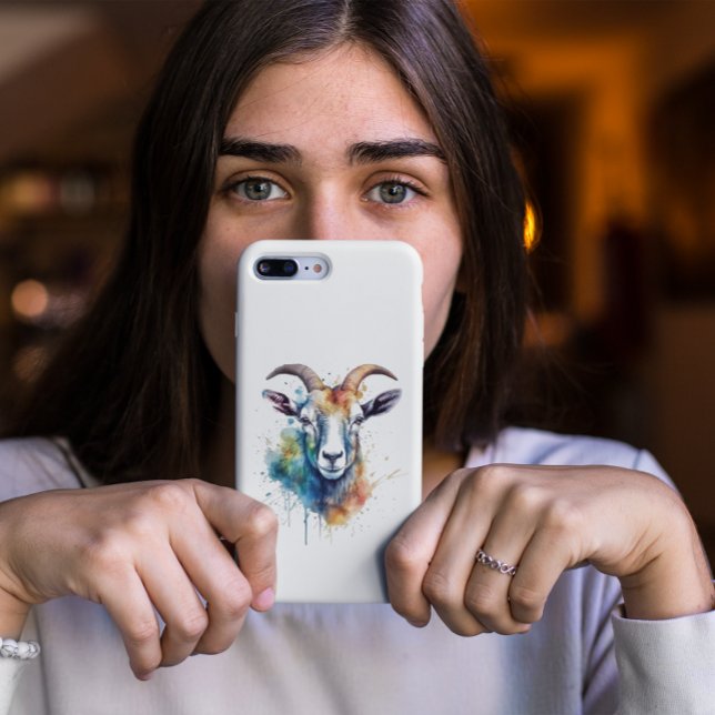 Funda Para iPhone Retrato Vivid Rainbow Goat (Subido por el creador)