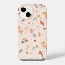 Retro Boho acuarela Arcoiris Neutral