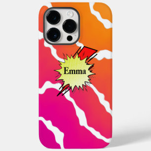 Funda Para iPhone 14 Pro Max Retro bubble color comic