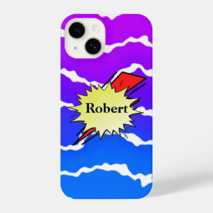 Funda Para iPhone 14 Retro bubble color comic