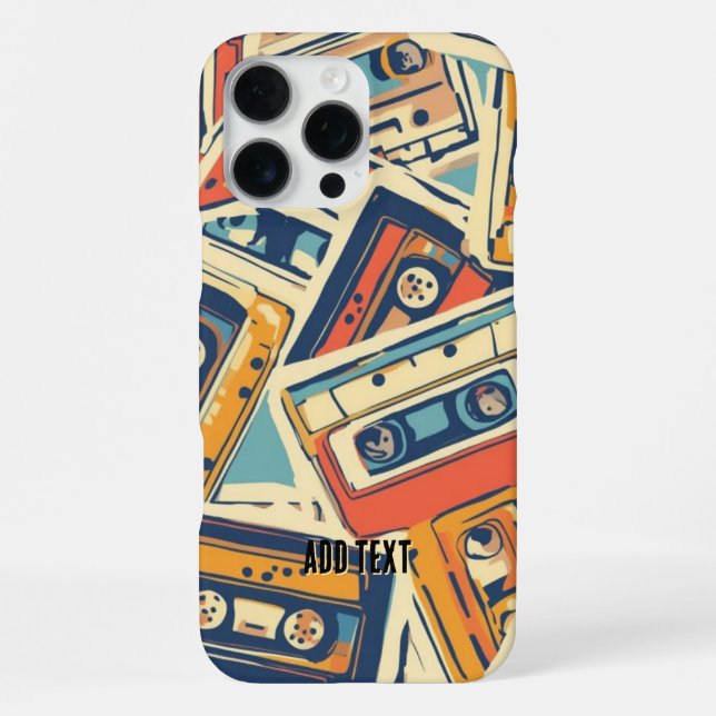 Funda Para iPhone Retro Cassettes Tapes 80s Music Fan Lover (Reverso )