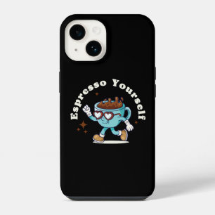 Funda Para iPhone 14 Retro Espresso tú mismo café bailando