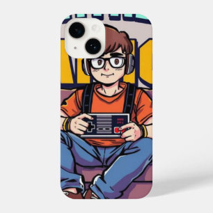 Funda Para iPhone 14 Retro Gamer Boy - Estuche de teléfono Personalizad