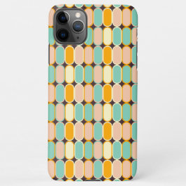 Funda Para iPhone 11Pro Max Retro geometric pattern with vertical ovals