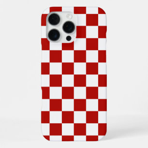 Funda Para iPhone 16 Pro Max Retro geométrico rojo cuadrado