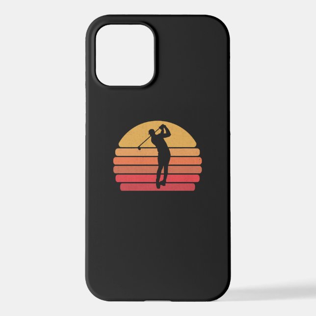 Funda Para iPhone Retro Golf Golfer Vintage Golfing (Reverso )