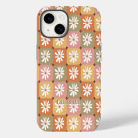 Retro Hippie 1960 años 1970 años Daisy Floral Rosa
