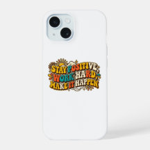 Funda para iPhone Retro Mantén la Positividad