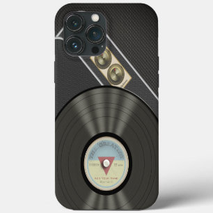 Funda Para iPhone 13 Pro Max Rétro Music Vintage Vinyl Record