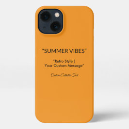 Retro Orange Texture – Summer Vibes Art