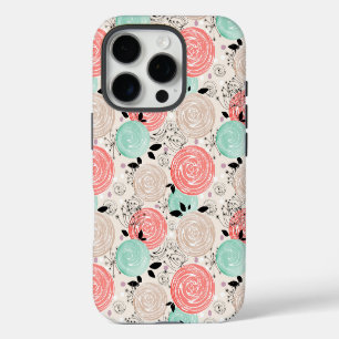Funda Para iPhone 16 Pro Retro, rosas
