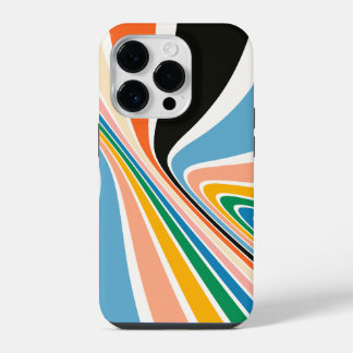 Funda Para iPhone 14 Pro Retro Swirl Resumen del estuche Art iPhone / iPad