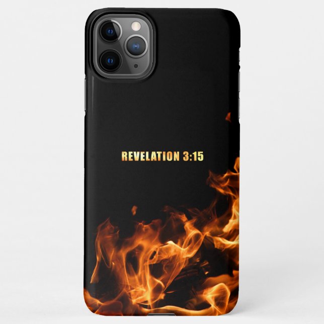 Funda Para iPhone Revelación: Estar En Fuego Por La Fe Cristiana Jes (Reverso)
