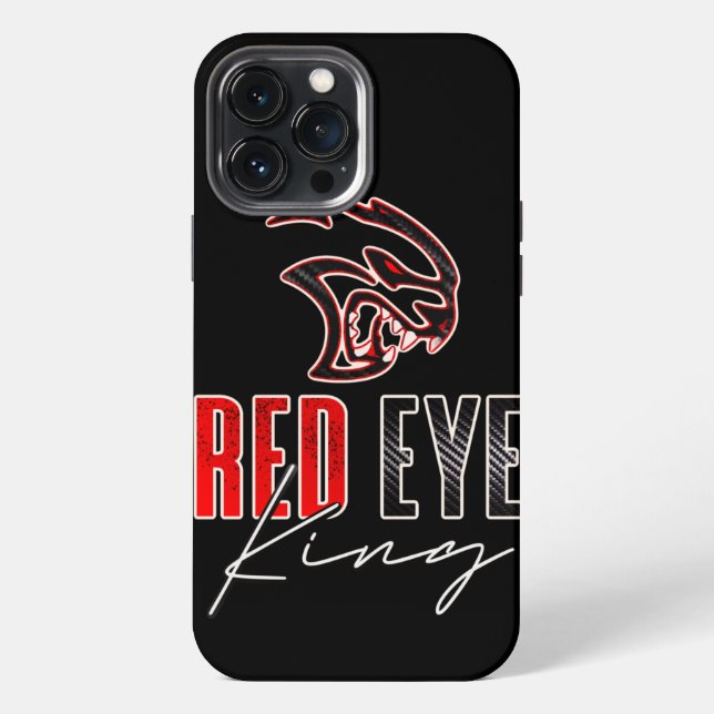 Funda Para iPhone Rey de ojos rojos (Reverso )