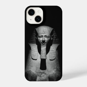 Funda Para iPhone 14 Rey del faraón blanco y negro