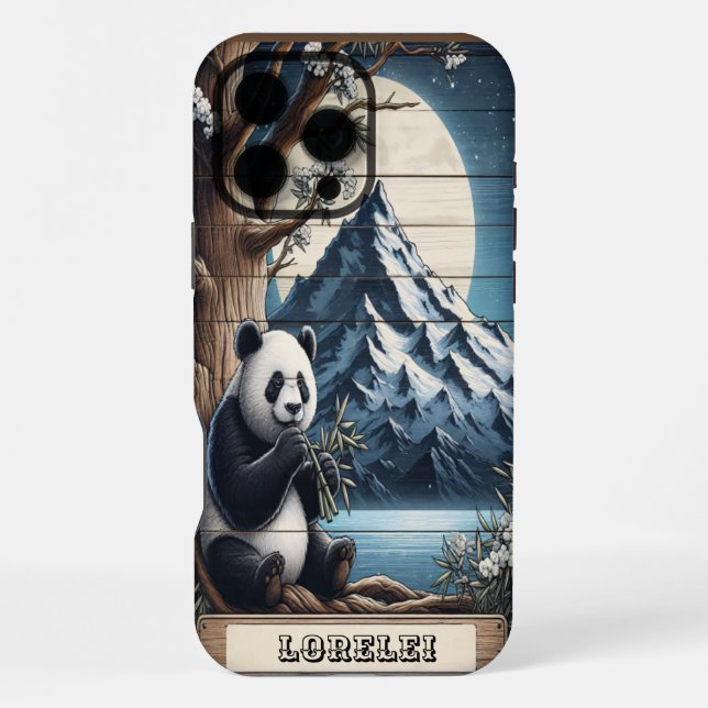 Funda Para iPhone Rincón Tranquilo de Panda: Delicia de Bambú (Reverso )