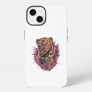 Roar oso de oso enojado Estuche Fierce Wildlife