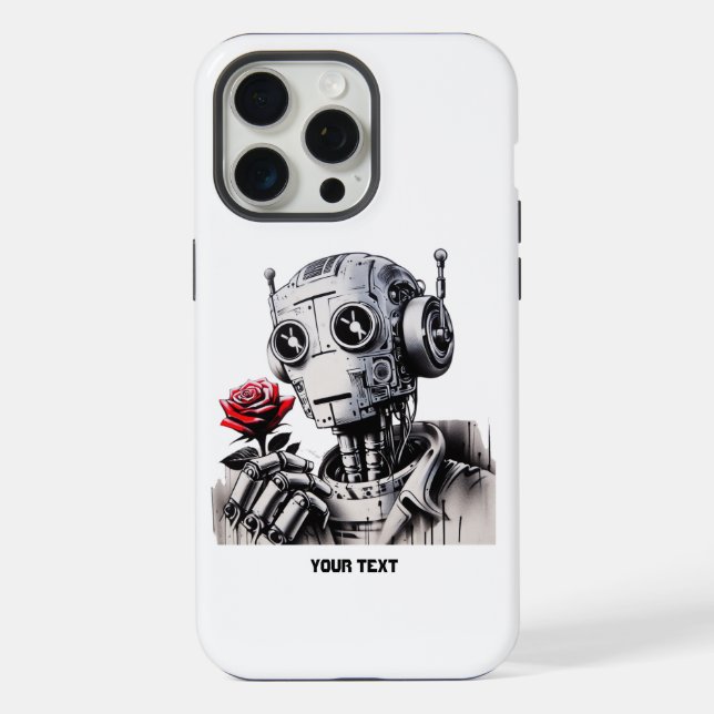 Funda Para iPhone Robot Love 01 (Reverso )