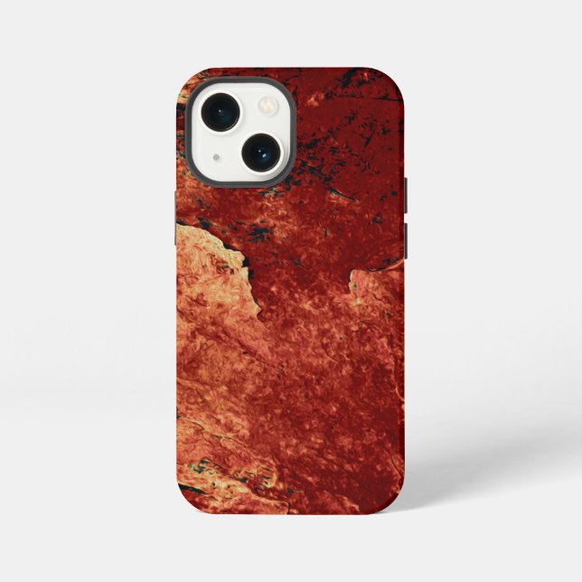 Funda Para iPhone Roca Pintada de Rojo (Reverso )