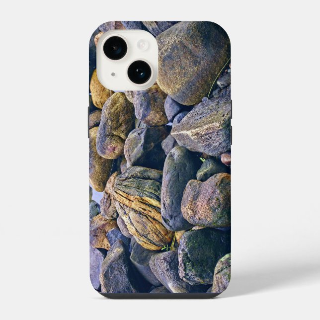 Funda Para iPhone Rocas coloridas    (Reverso )