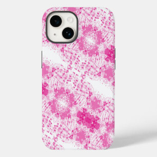 Funda Para iPhone 14 Rocío abstracto de pintura rosa