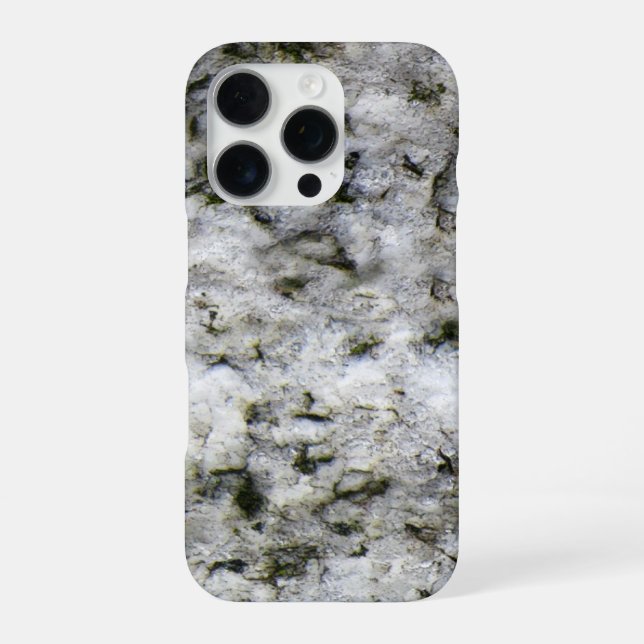 Funda Para iPhone Rock blanco granítico (Reverso)