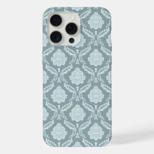 Rococo Damask Rpt Patrón Pato Huevo Azul+Verde Tea