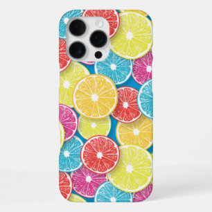 Funda Para iPhone 16 Pro Max Rodajas de frutas cítricas pop art