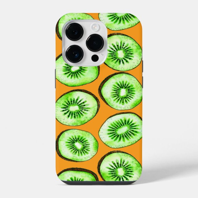 Funda Para iPhone Rodajas de kiwi (Reverso )