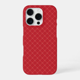 Funda Para iPhone 16 Pro Rojo Arándano Brillante Cuadros en Diagonal