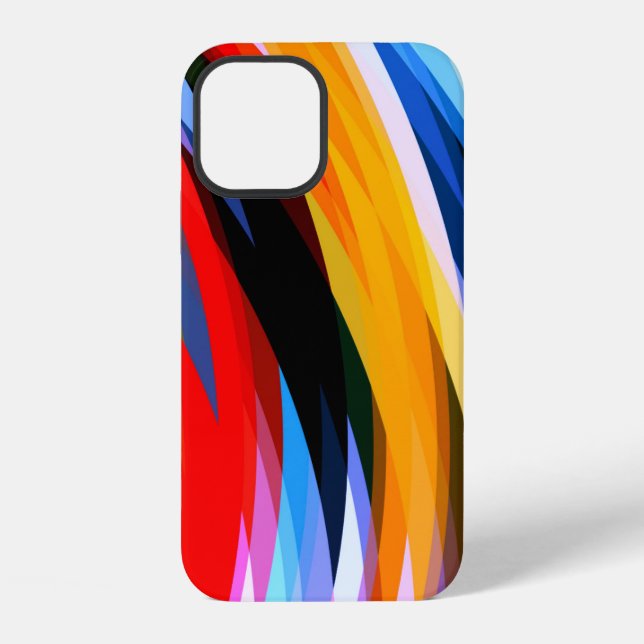 Funda Para iPhone Rojo Azul Amarillo Negro (Reverso )