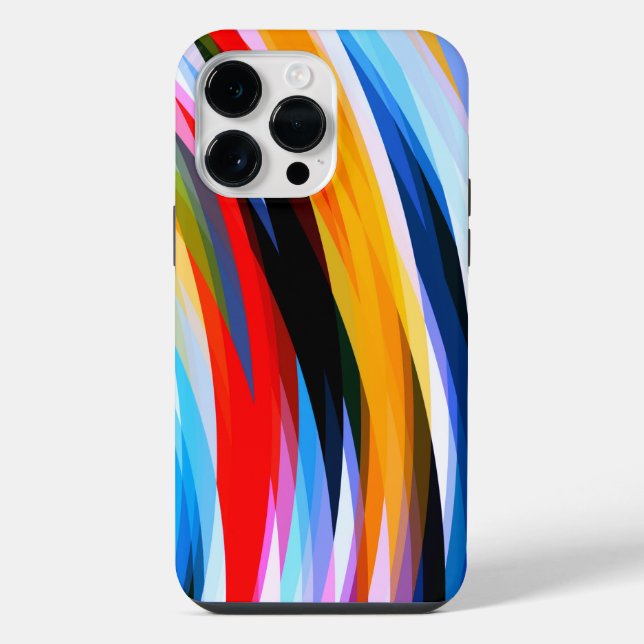 Funda Para iPhone Rojo Azul Amarillo Negro (Reverso )