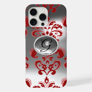 ROJO BLANCO GREY DAMASCO MONOGRAMA Floral