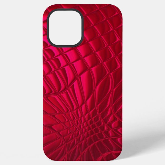 Funda Para iPhone Rojo escrutado (Reverso )