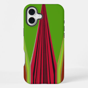 FUNDA PARA iPhone 16 PLUS ROJO ORO VERDE