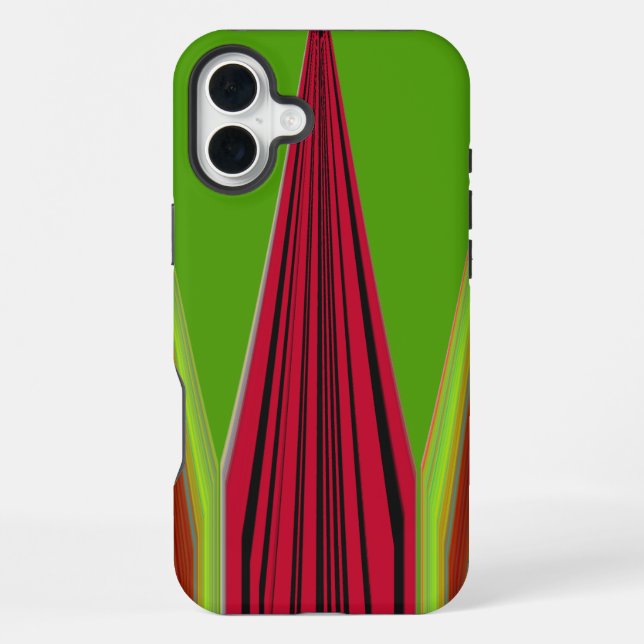 FUNDA PARA iPhone ROJO ORO VERDE (Reverso )