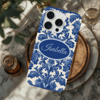 Romántico Toile Francés Azul Polvo Personalizado 