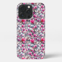 Funda Para iPhone 13 Pro Romantische Herzen 6