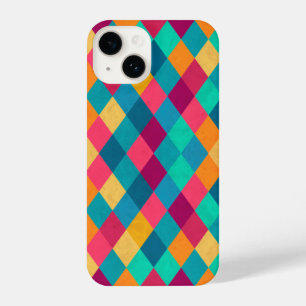 Funda Para iPhone 14 Rombos de circo multicolor