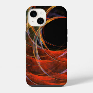 Funda Para iPhone 14 Rompiendo el arte abstracto del círculo