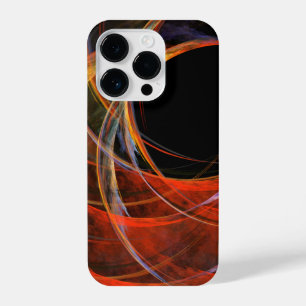 Funda Para iPhone 14 Pro Rompiendo el arte abstracto del círculo