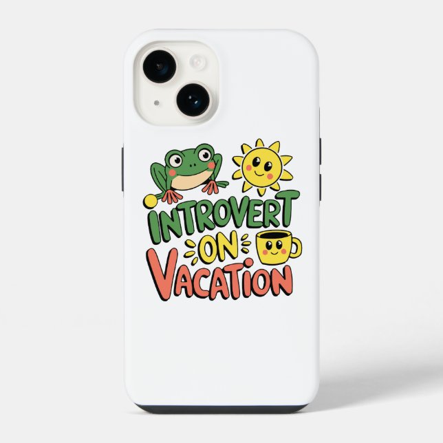Funda Para iPhone Rompimiento de sol de introvertido (Reverso )