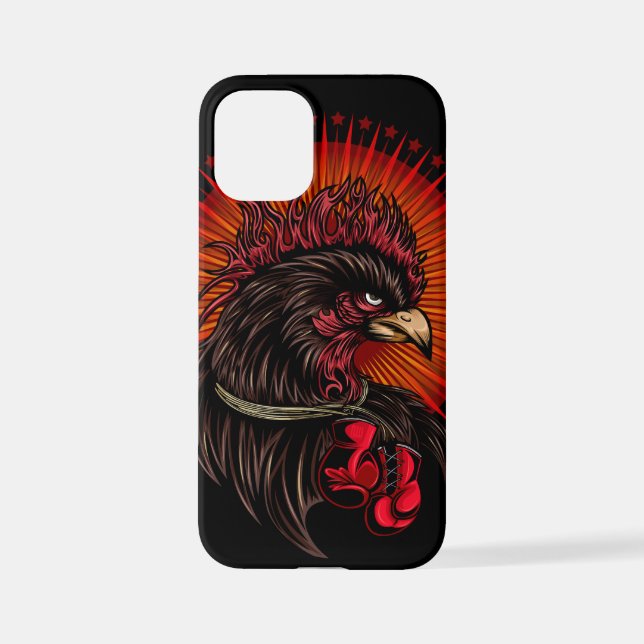 Funda Para iPhone Rooster de boxeo (Reverso )